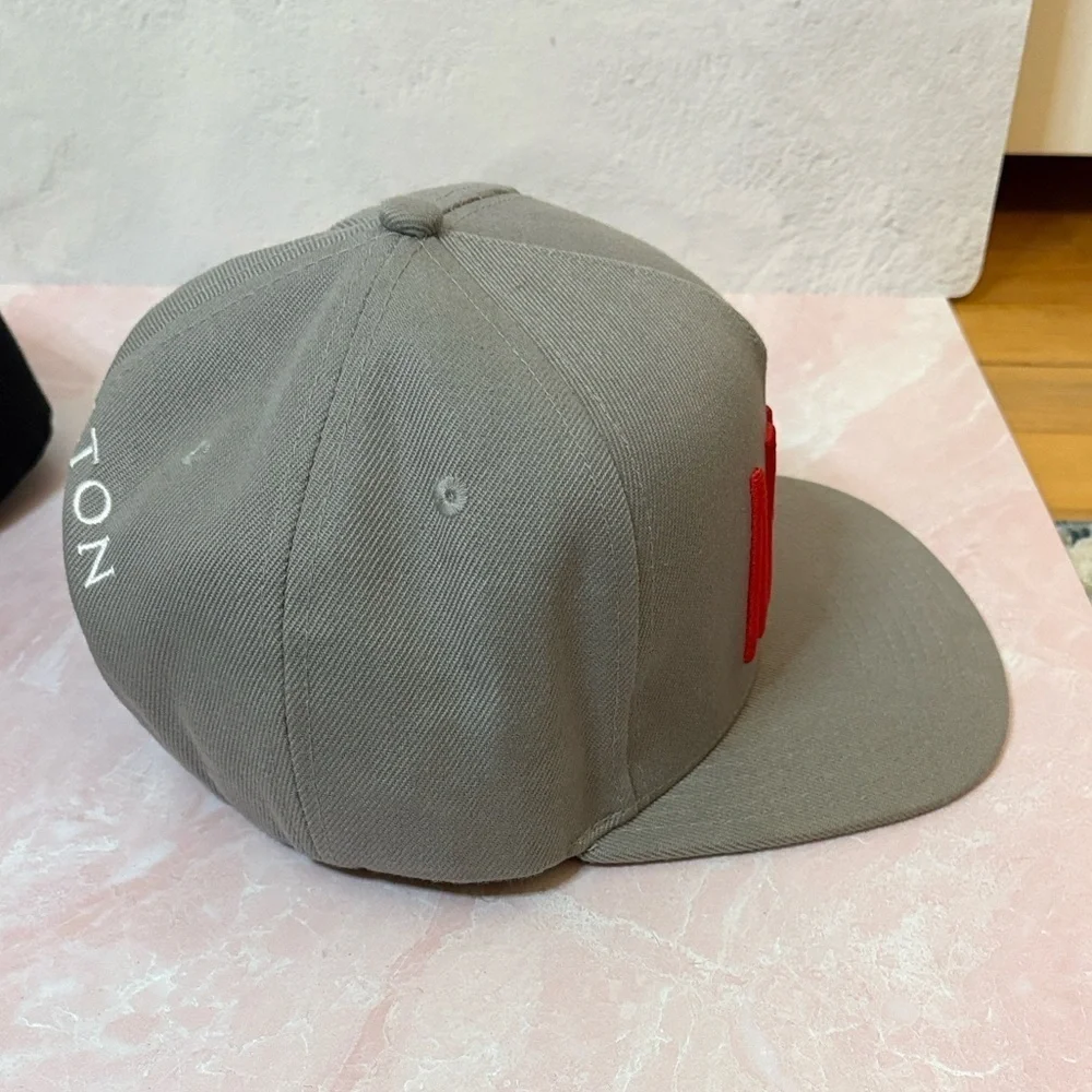 Hamilton Kids Gray Hat with Red Embroidery